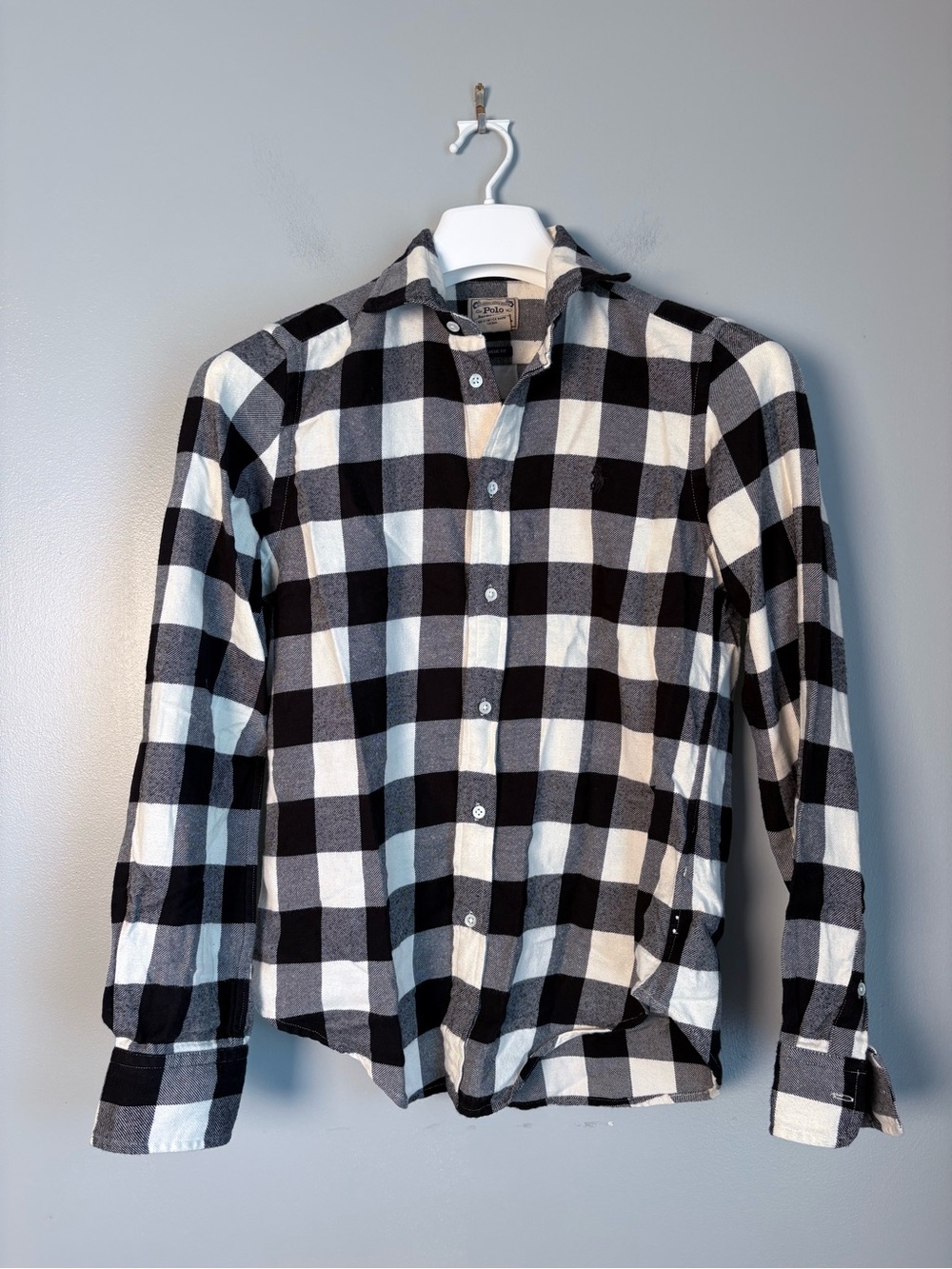 Polo Ralph Lauren Mens Small Buffalo Plaid Button Down Shirt Classic Fit